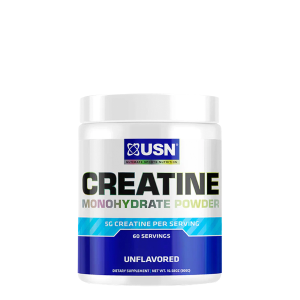 Creatina monohidratada USN 300 grs suplemento deportivo para fuerza y rendimiento