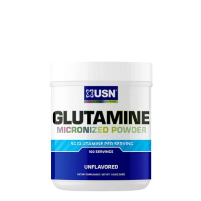 Glutamina en polvo USN 300 grs suplemento deportivo para recuperación muscular