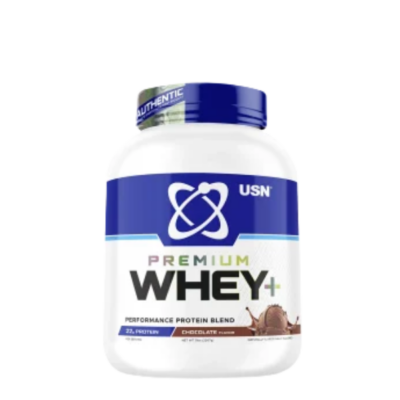 Proteína USN Premium Whey Plus 5 lbs Chocolate suplemento en polvo para aumento de masa muscular