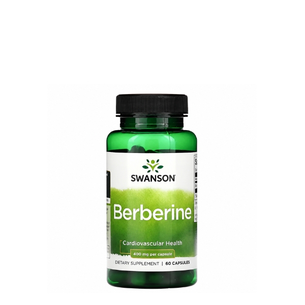 Berberina Swanson 400 mg, suplemento dietario de 60 cápsulas