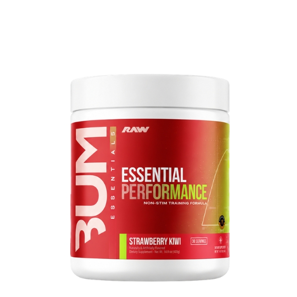 Pre entrenamiento RAW Essential Pre-Workout Strawberry Kiwi 30 porciones